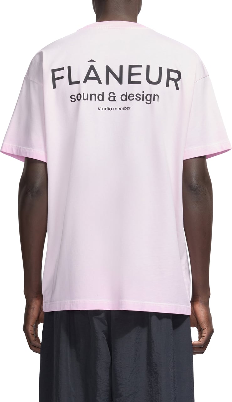FLÂNEUR Sound & Design Studio Member T-Shirt | Washed Pink Roze