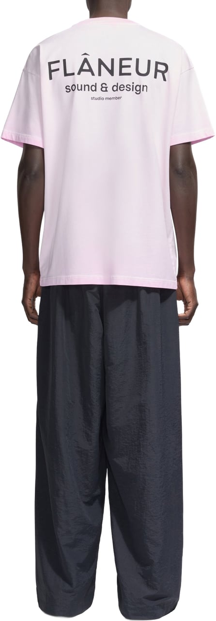 FLÂNEUR Sound & Design Studio Member T-Shirt | Washed Pink Roze
