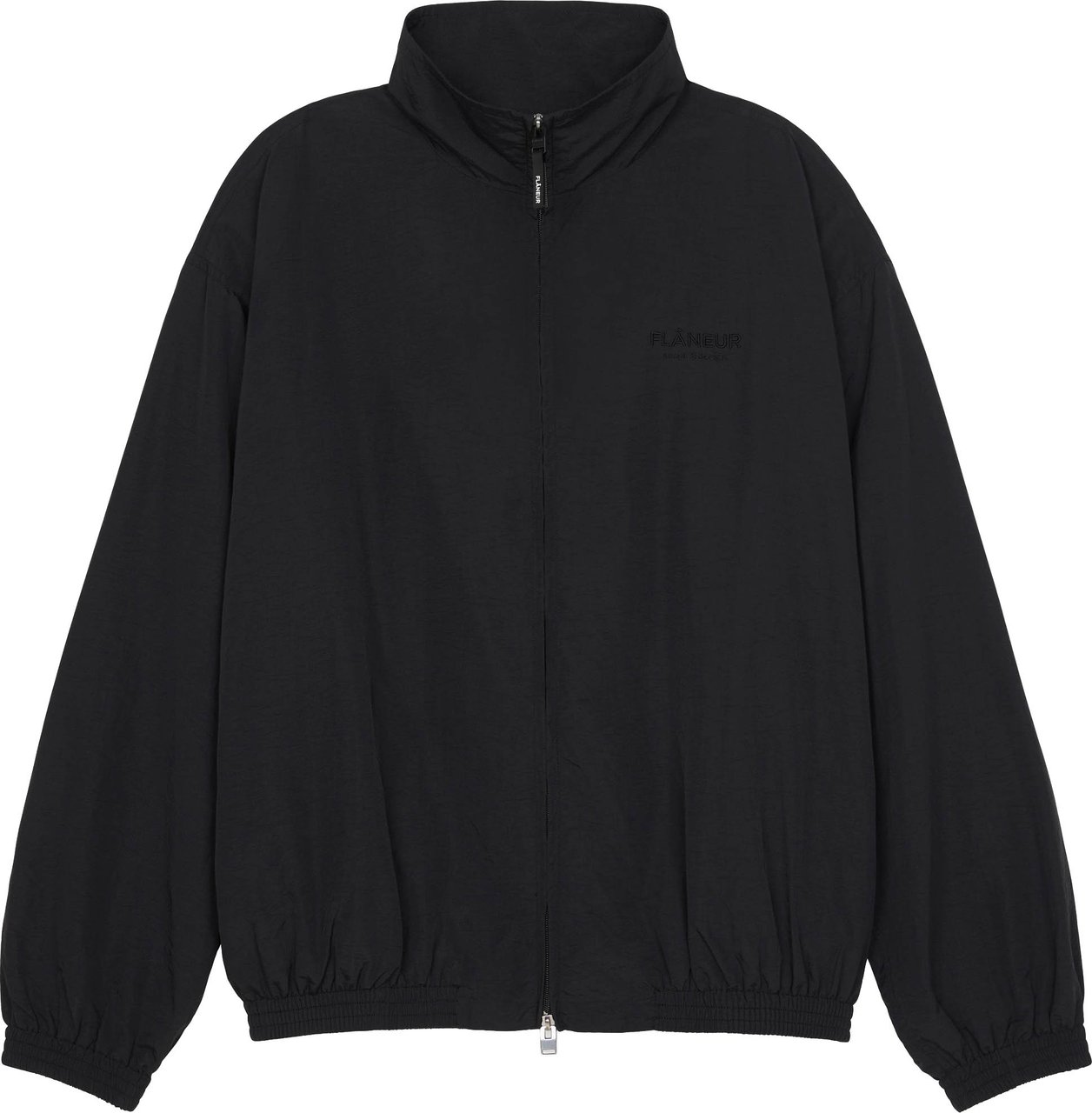 FLÂNEUR Sound & Design Track Jacket | Black Zwart