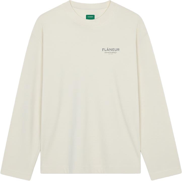 FLÂNEUR Sound & Design Studio Member Long Sleeve | White Wit