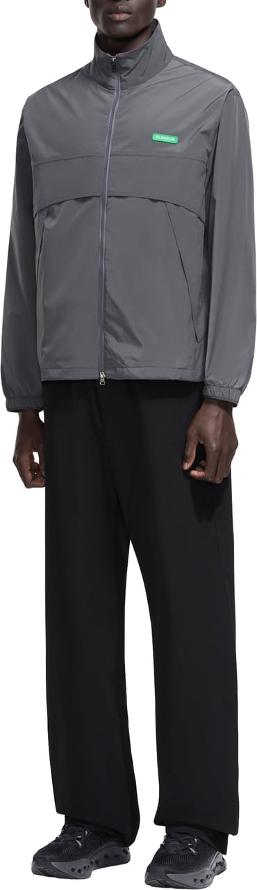 FLÂNEUR Badge Track Jacket | Dark Grey Grijs