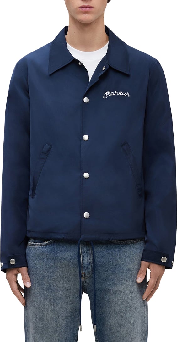 FLÂNEUR Signature Coach Jacket | Navy Blauw