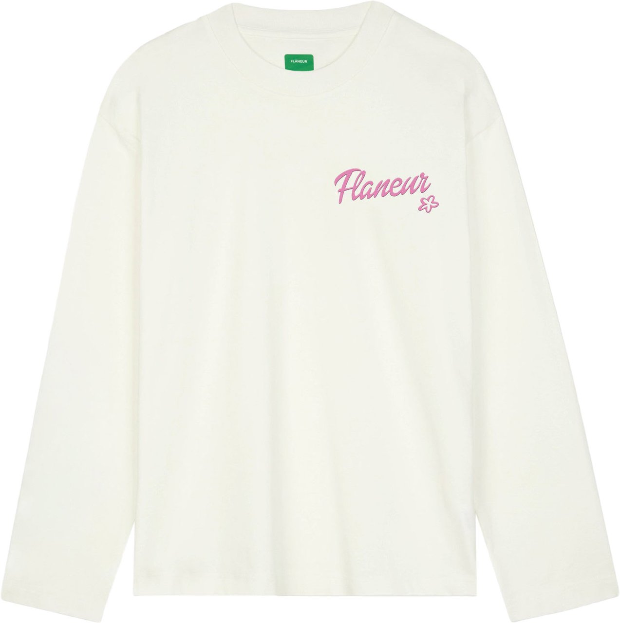 FLÂNEUR FH Doves Long Sleeve | White Wit