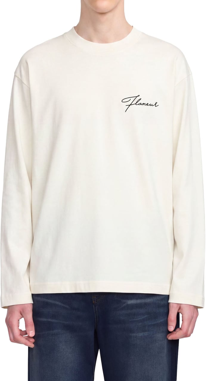 FLÂNEUR Freedom Long Sleeve | Off White Wit