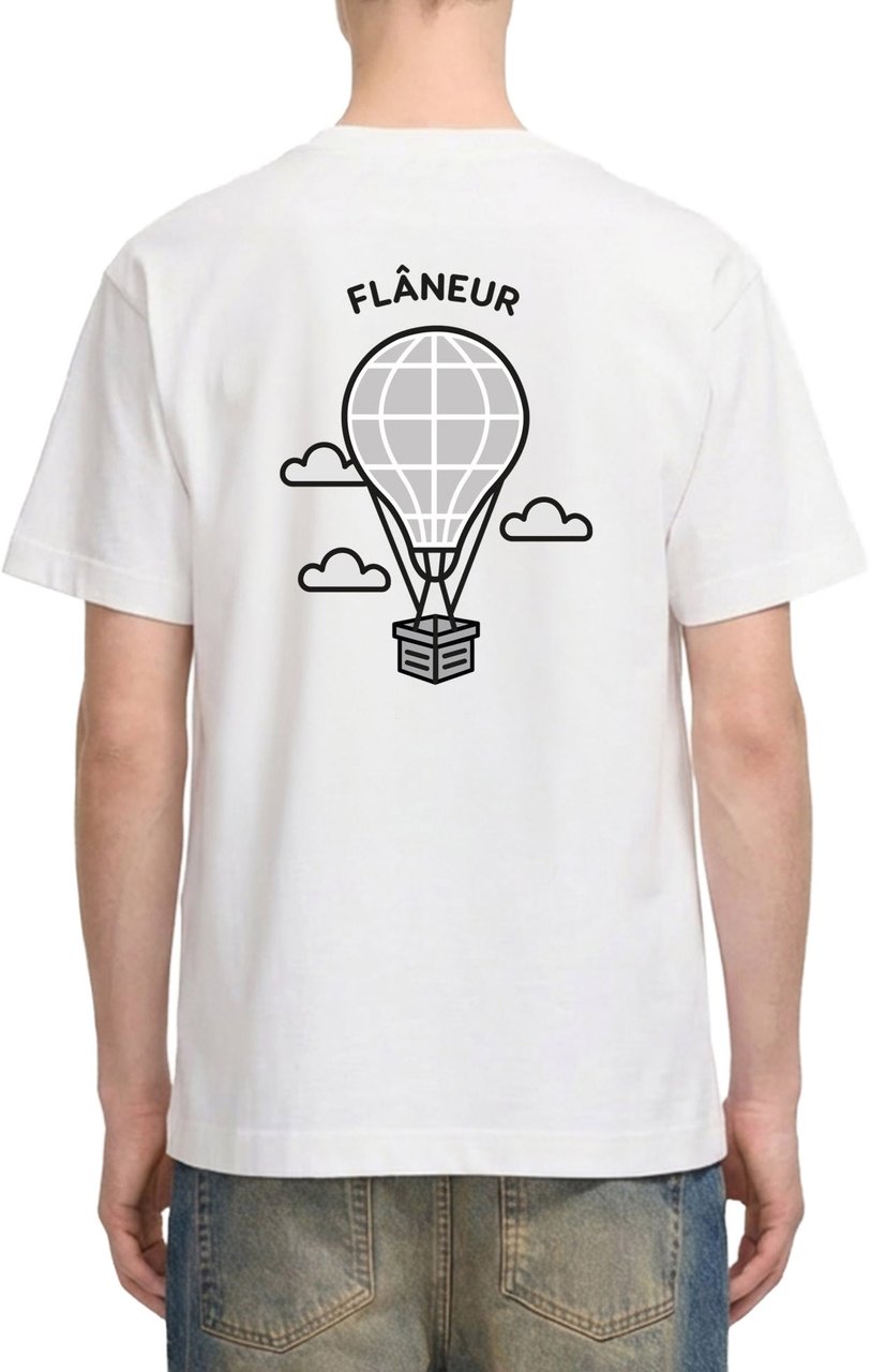 FLÂNEUR Balloon T-Shirt | White Wit