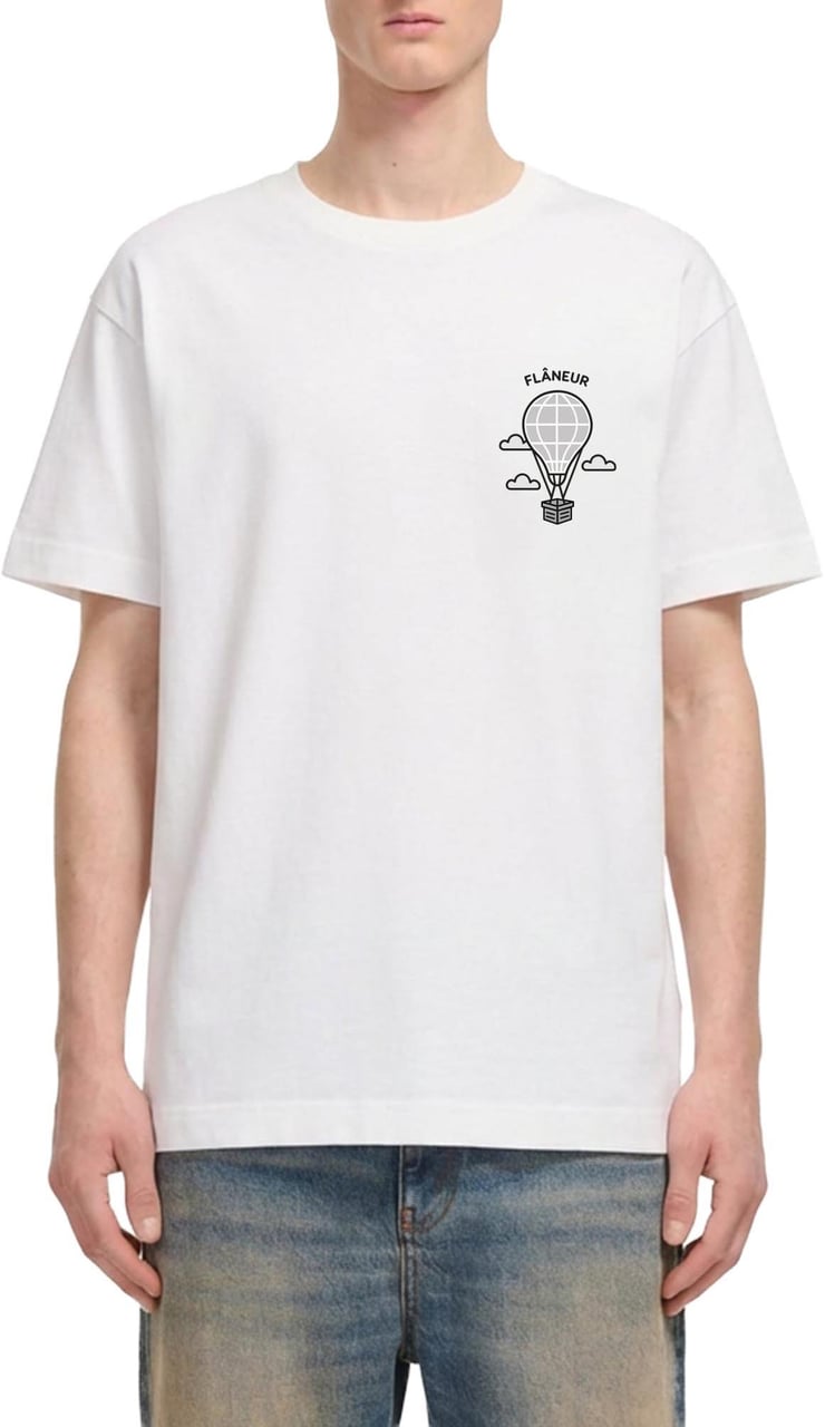 FLÂNEUR Balloon T-Shirt | White Wit