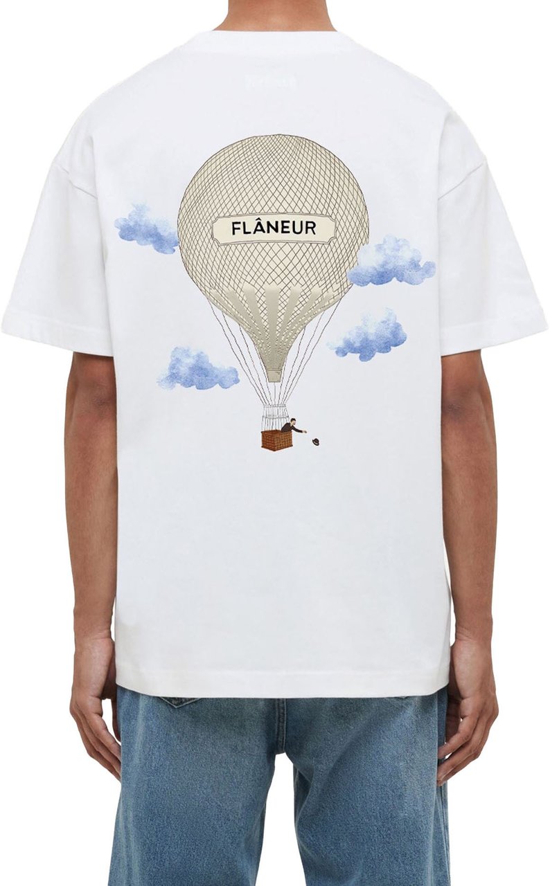 FLÂNEUR Classic Aéronautique T-Shirt | White Wit