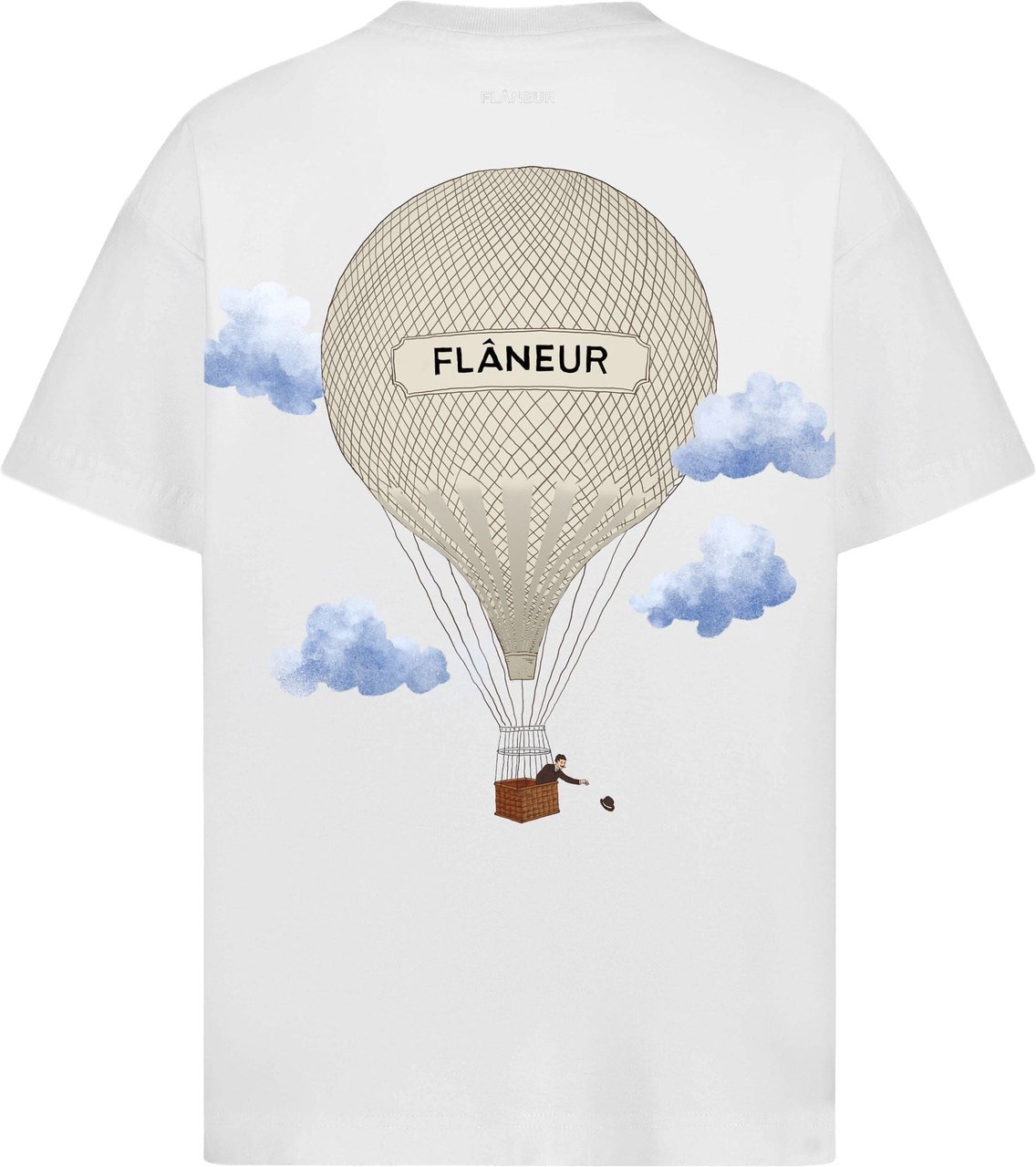 FLÂNEUR Classic Aéronautique T-Shirt | White Wit