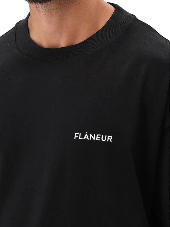 FLÂNEUR Flâneur T-Shirt Zwart Essential Zwart