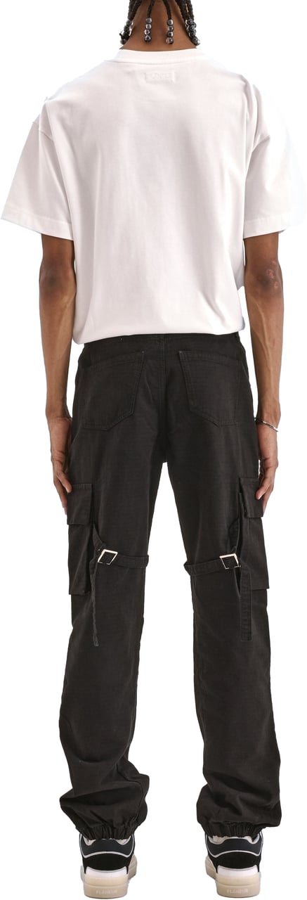 FLÂNEUR Cargo Trousers | Black Zwart