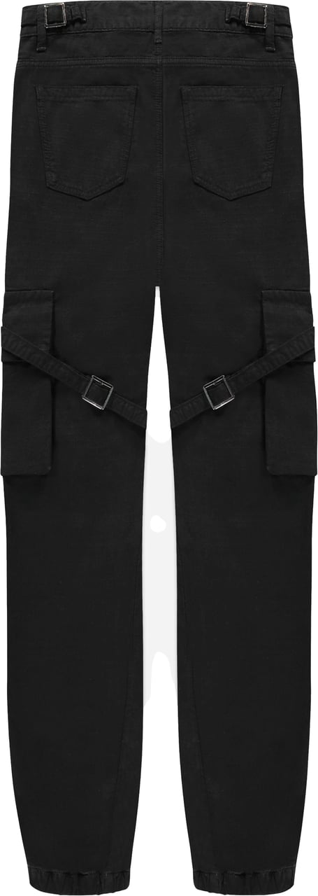 FLÂNEUR Cargo Trousers | Black Zwart