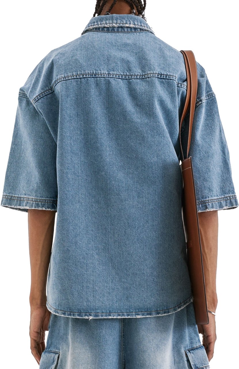 FLÂNEUR Denim Shirt | Light Blue Blauw