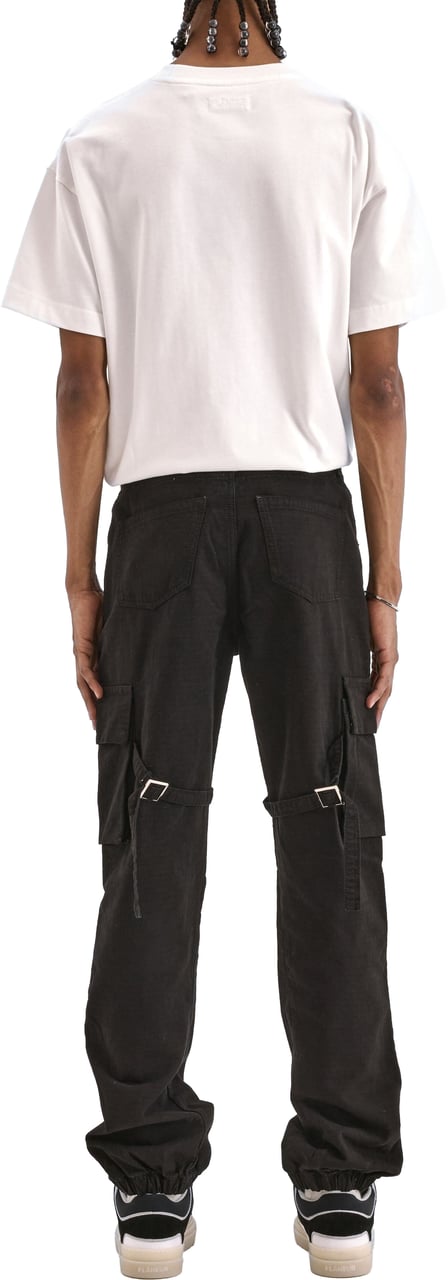 FLÂNEUR Cargo Trousers | Black Zwart