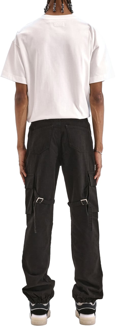 FLÂNEUR Cargo Trousers | Black Zwart