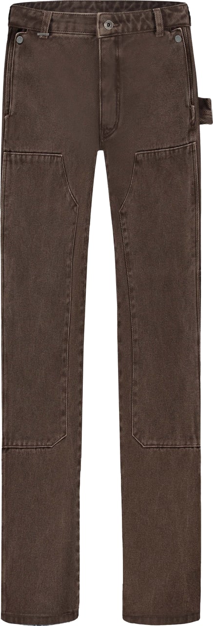 FLÂNEUR Carpenter Straight Jeans | Brown Bruin