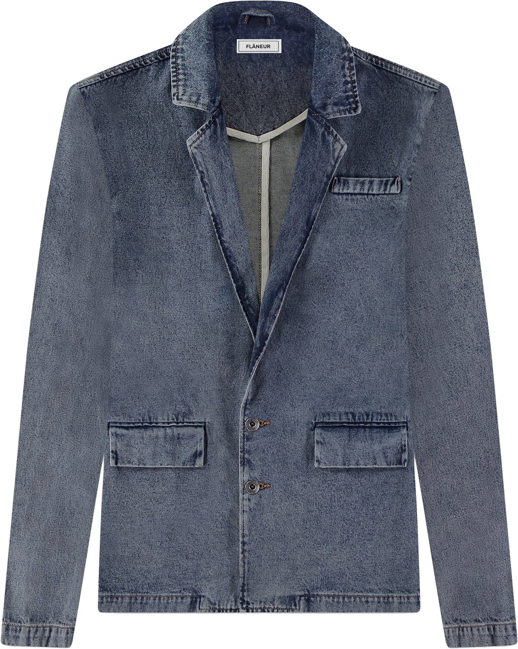 FLÂNEUR Denim Blazer | New Indigo Blauw