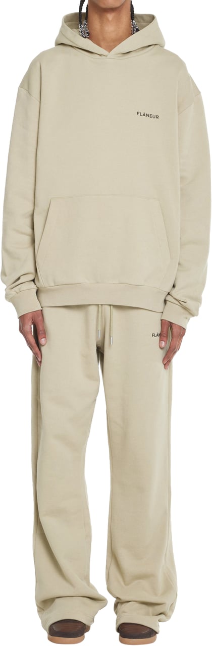 FLÂNEUR Logo Hoodie | Beige Beige