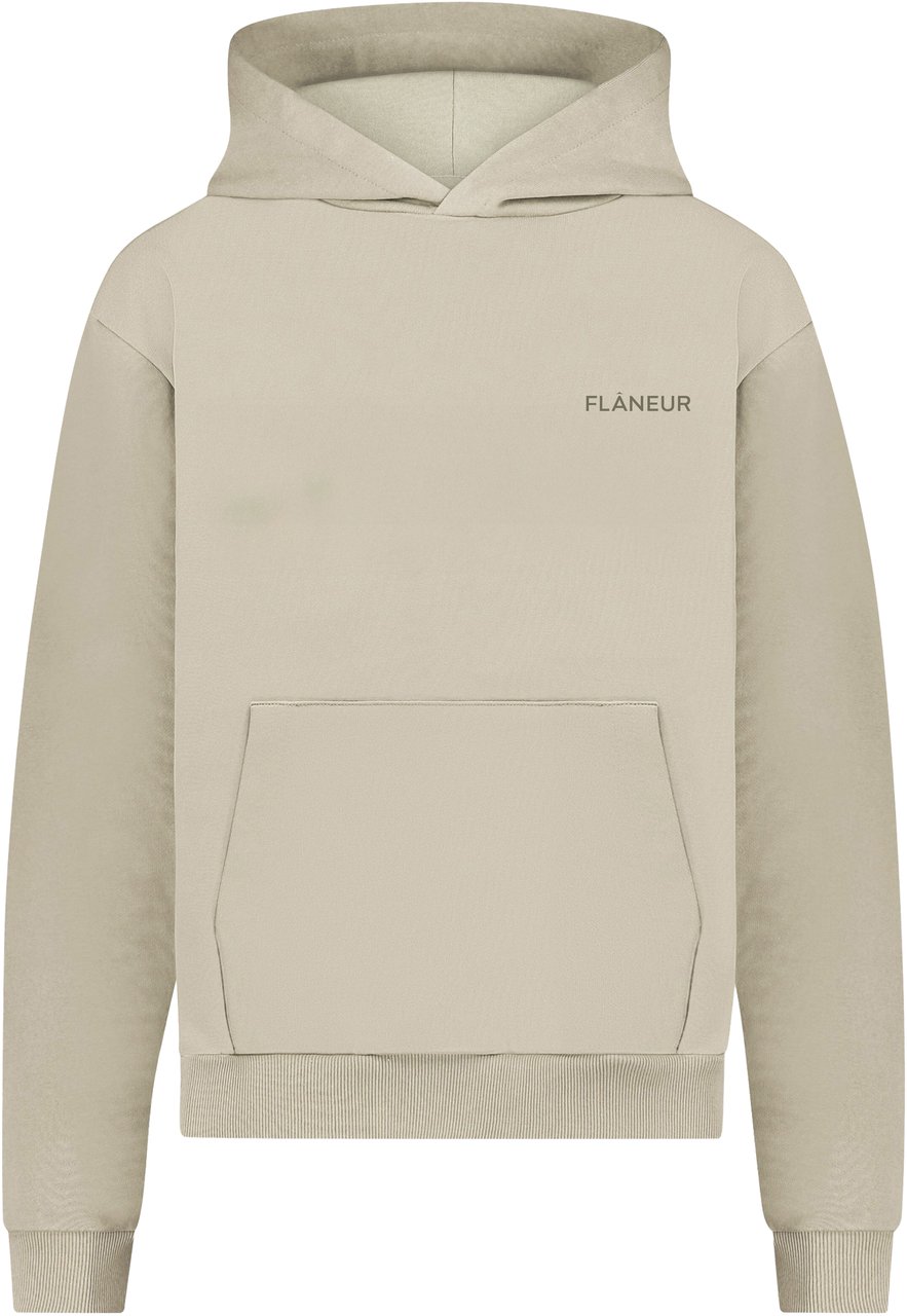 FLÂNEUR Logo Hoodie | Beige Beige