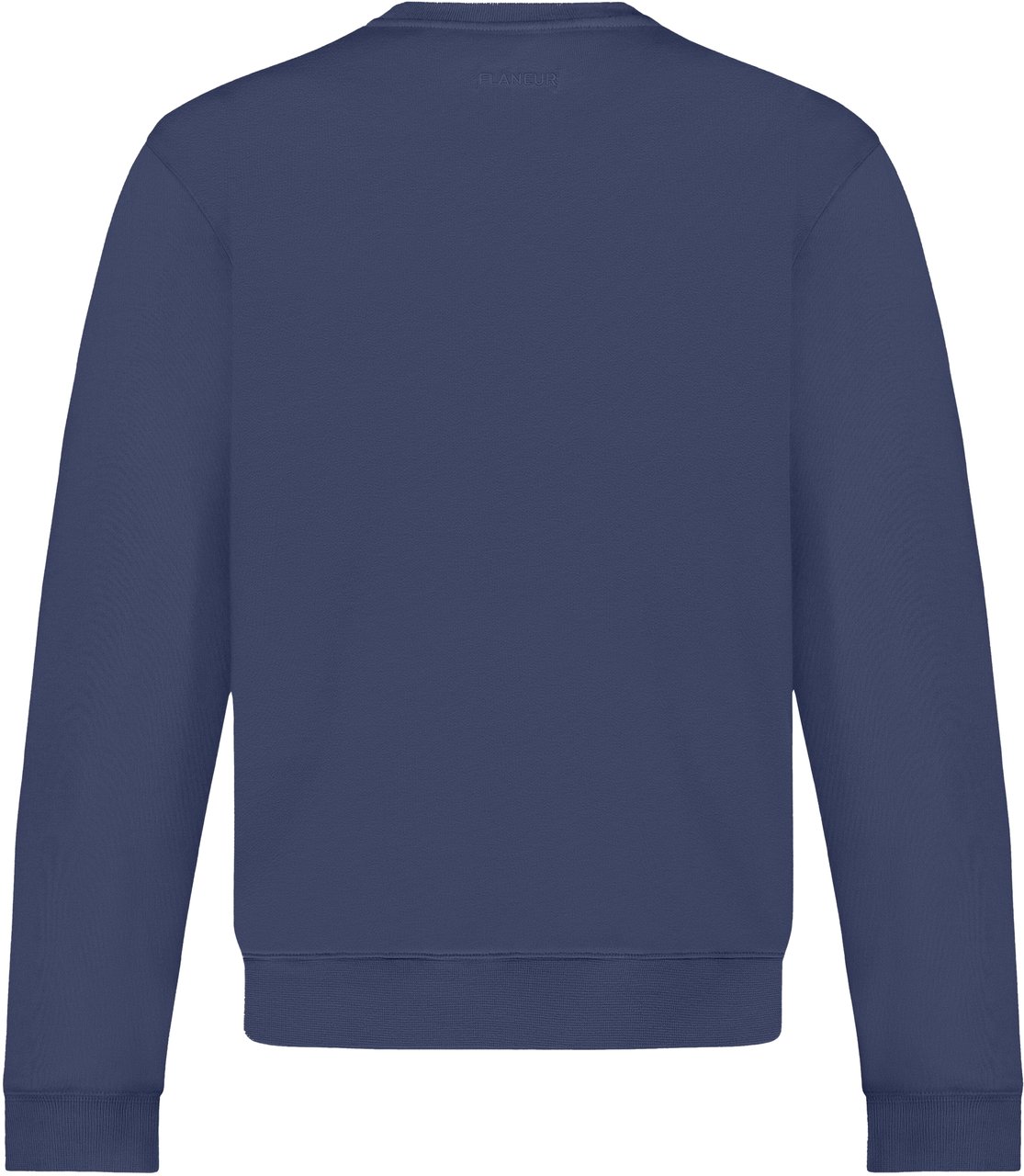 FLÂNEUR Essential Logo Sweater | Deep Blue Blauw