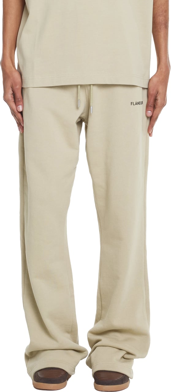 FLÂNEUR Logo Sweatpants | Beige Beige