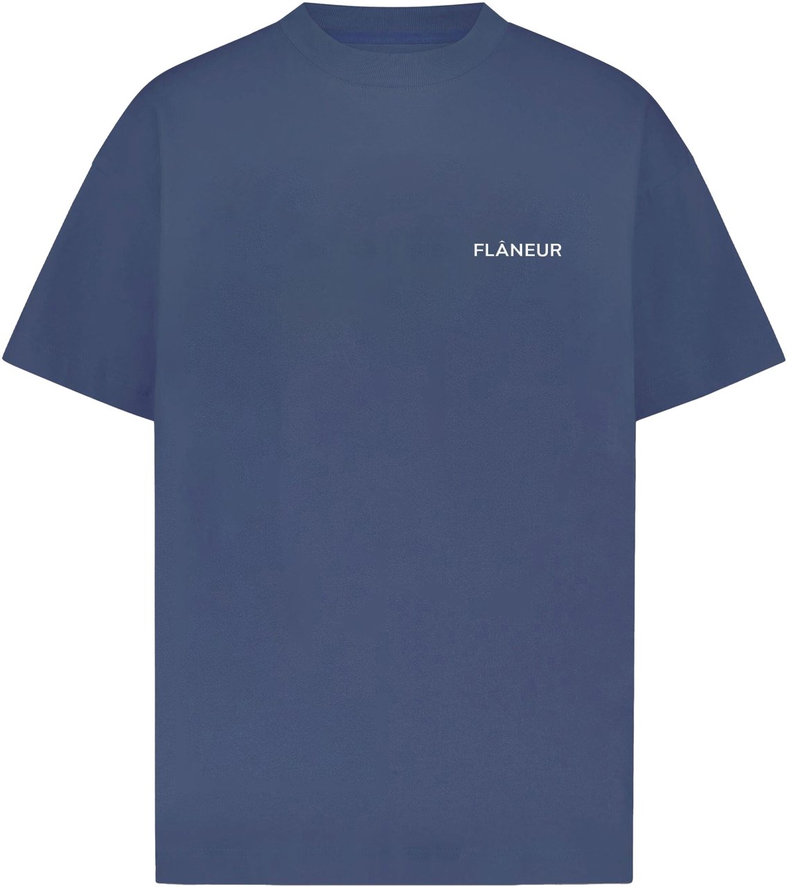 FLÂNEUR Logo T-Shirt | Deep Blue Blauw