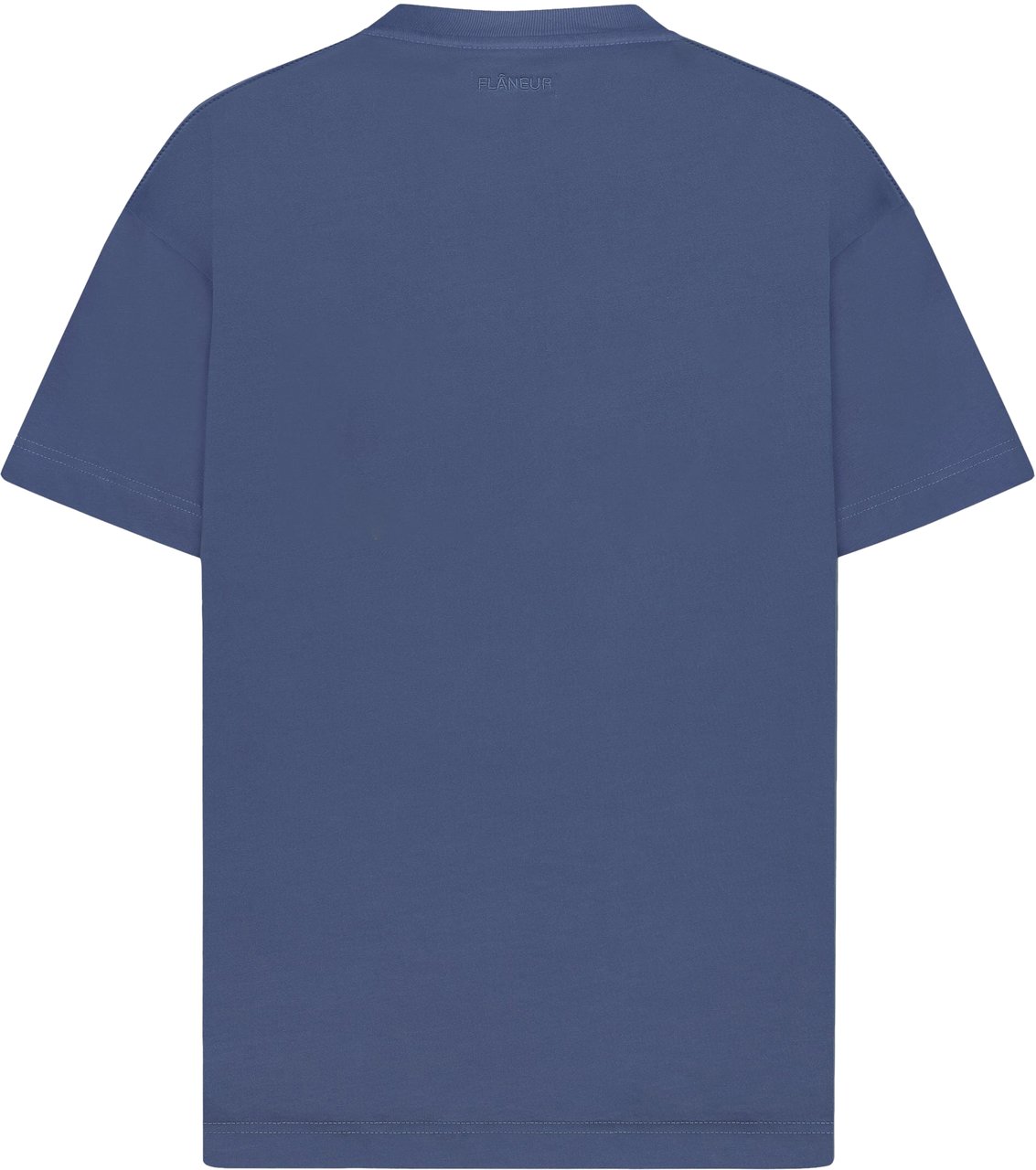 FLÂNEUR Logo T-Shirt | Deep Blue Blauw