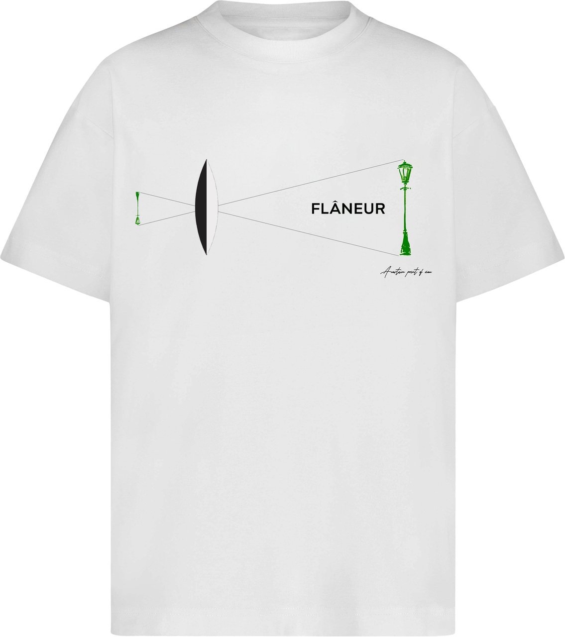 FLÂNEUR Magnifier T-shirt | White Wit