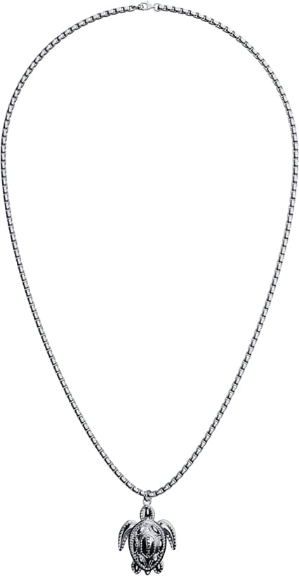FLÂNEUR Turtle Necklace | Silver Zilver