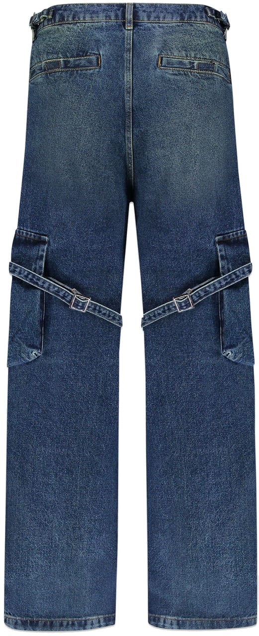 FLÂNEUR Phone Pocket Cargo Pants | Dark Indigo Blauw