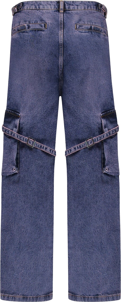FLÂNEUR Phone Pocket Cargo Pants | Violet Wash Paars