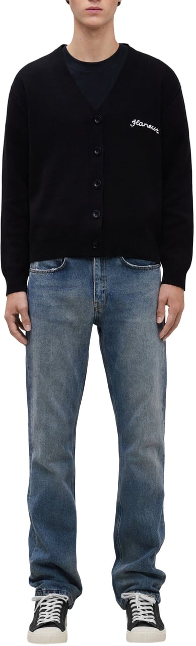 FLÂNEUR Signature Cardigan | Black Zwart