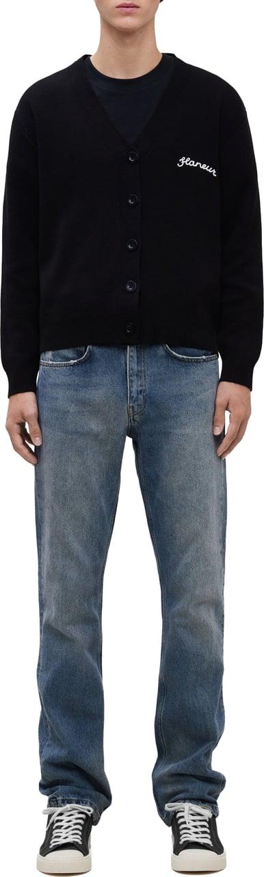 FLÂNEUR Signature Cardigan | Black Zwart