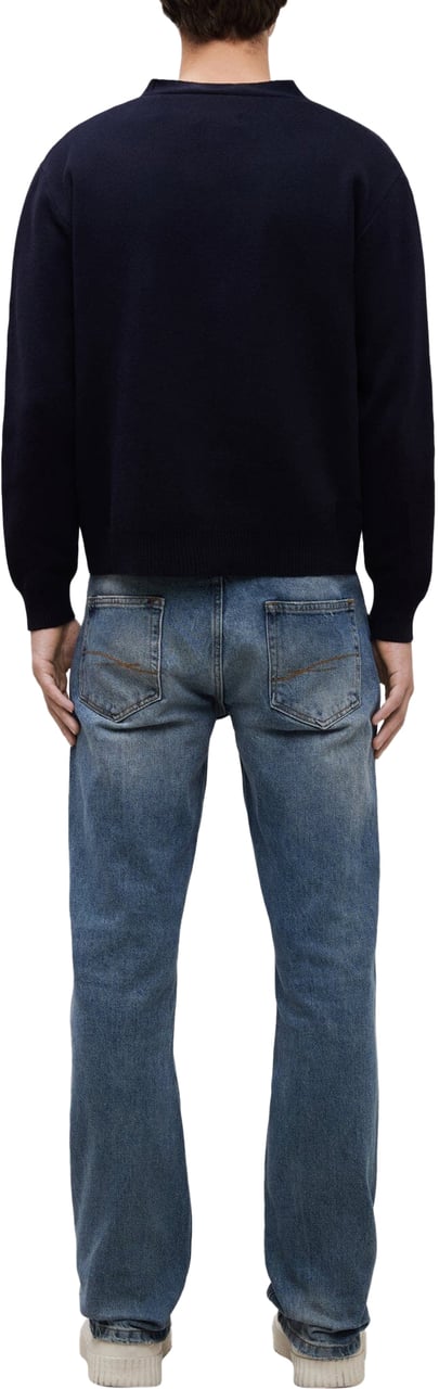 FLÂNEUR Signature Cardigan | Navy Blauw