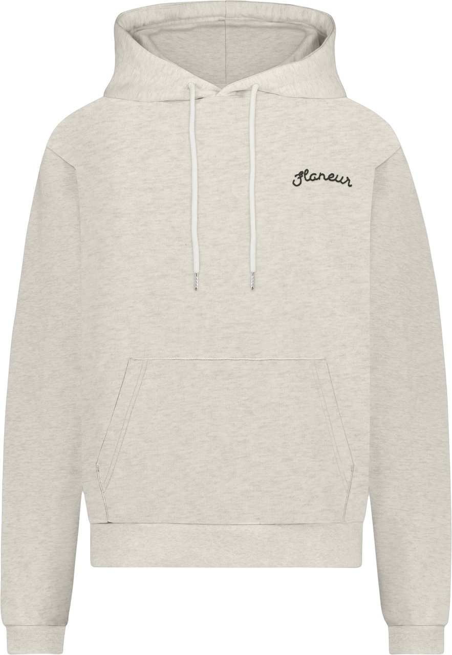 FLÂNEUR Signature Hoodie | Heather Grey Grijs