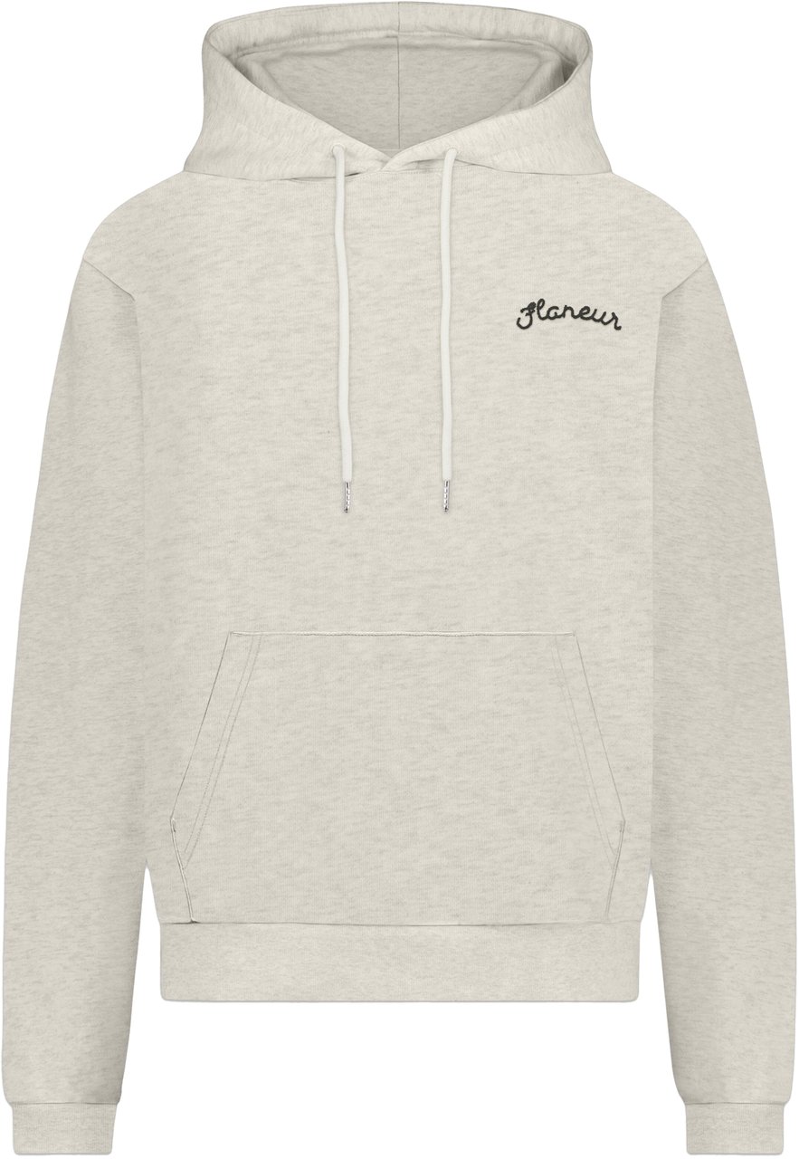 FLÂNEUR Signature Hoodie | Heather Cool Grey Grijs