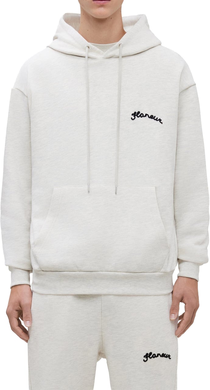 FLÂNEUR Signature Hoodie | Heather Grey Grijs