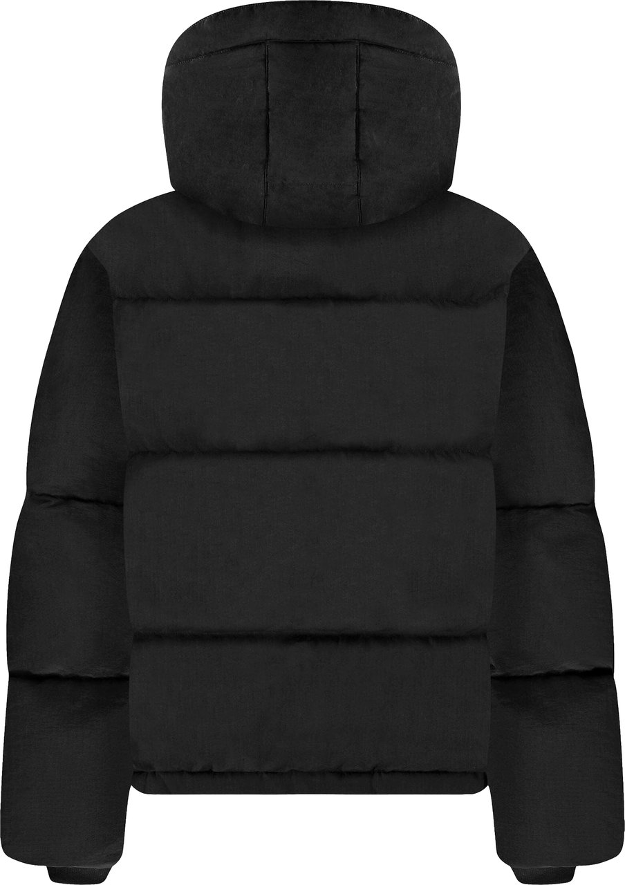 FLÂNEUR Signature Puffer Jacket | Black Zwart