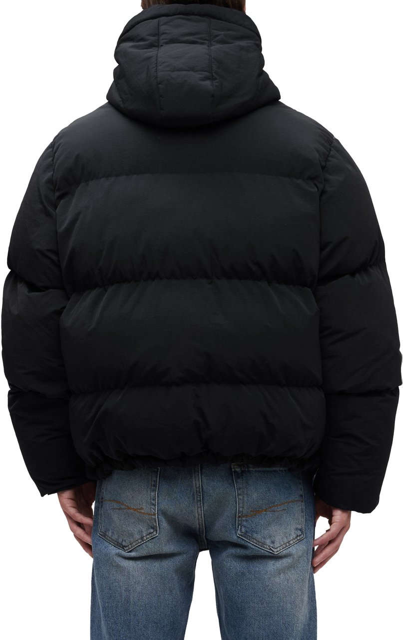 FLÂNEUR Signature Puffer Jacket | Black Zwart