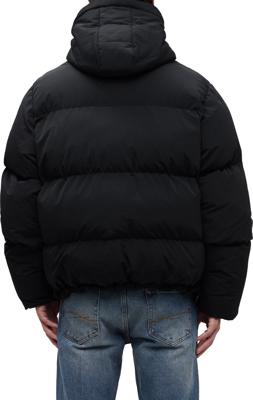 FLÂNEUR Signature Puffer Jacket | Black Zwart