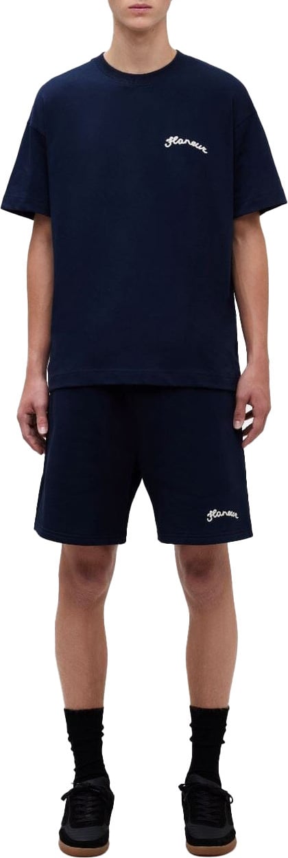 FLÂNEUR Signature Shorts | Navy Blauw