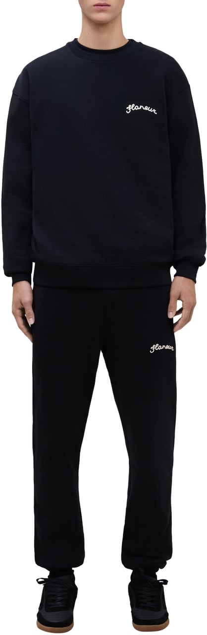 FLÂNEUR Signature Sweater | Black Zwart