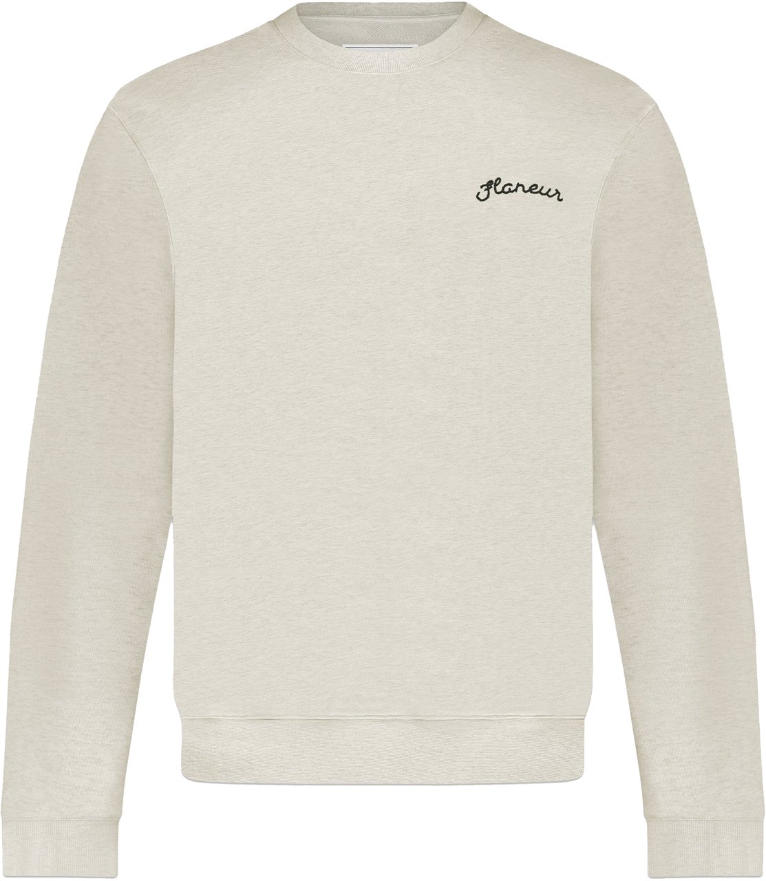 FLÂNEUR Signature Sweater | Heather Cool Grey Grijs