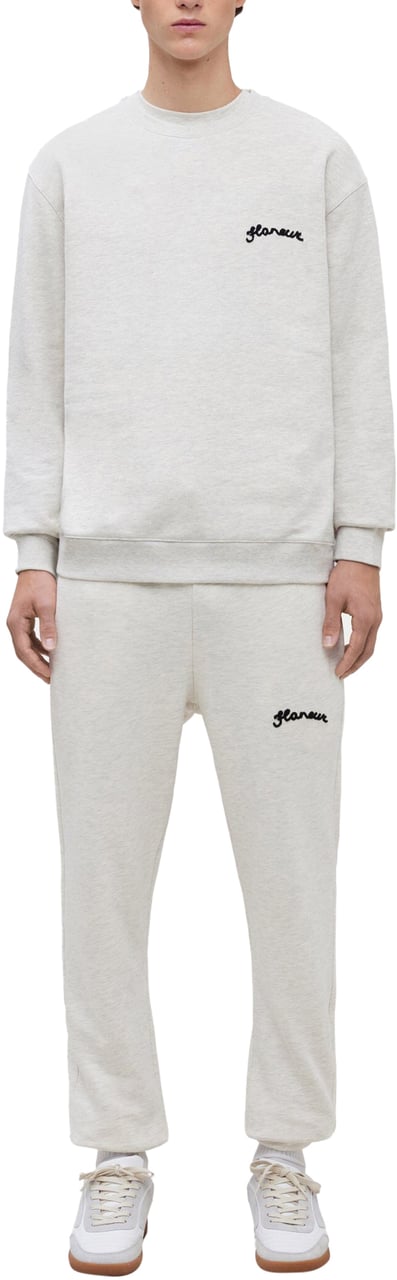 FLÂNEUR Signature Sweater | Heather Cool Grey Grijs