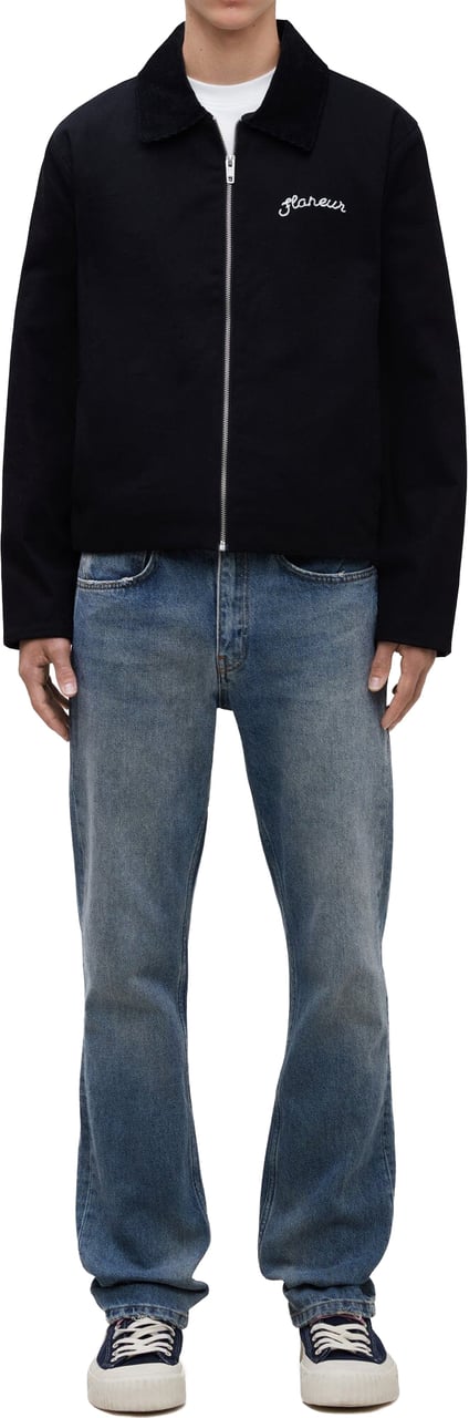 FLÂNEUR Signature Worker Jacket | Black Zwart