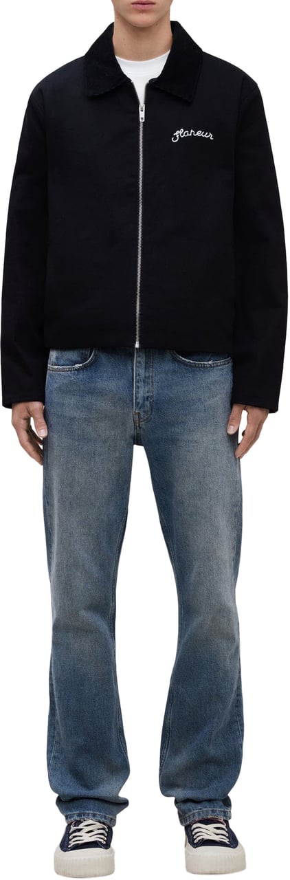 FLÂNEUR Signature Worker Jacket | Black Zwart