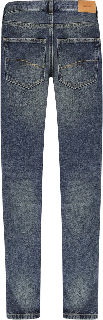 FLÂNEUR Slim Jeans | Dark Indigo Blauw