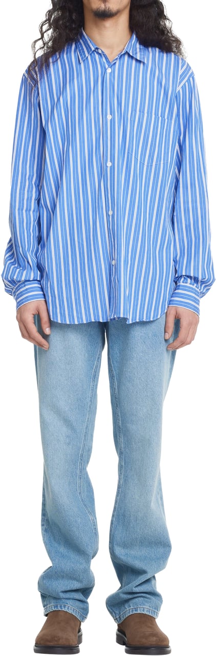 FLÂNEUR Straight Jeans | Blue Blauw