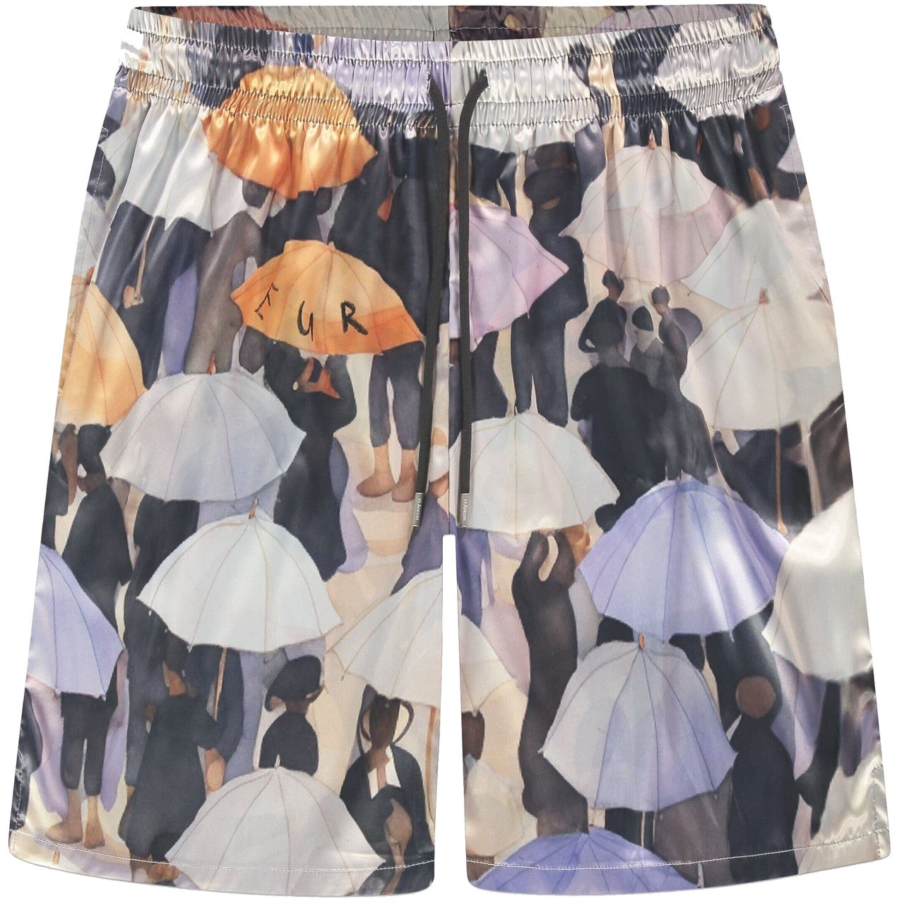 FLÂNEUR Umbrella Viscose Shorts | Purple Paars