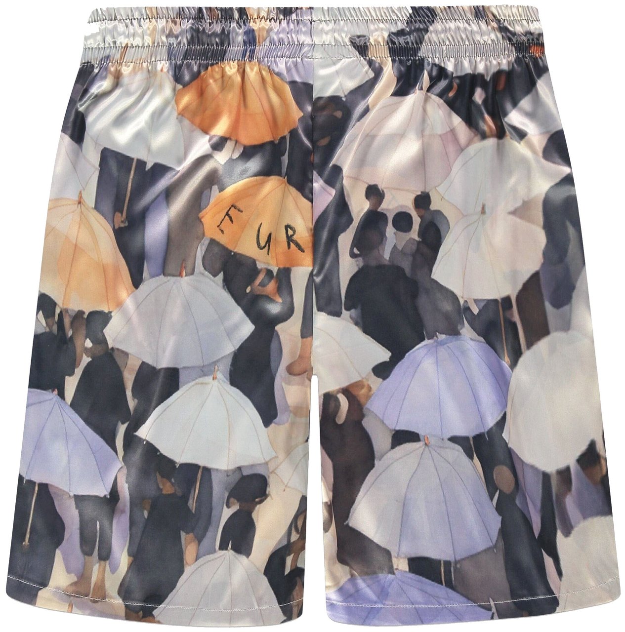 FLÂNEUR Umbrella Viscose Shorts | Purple Paars
