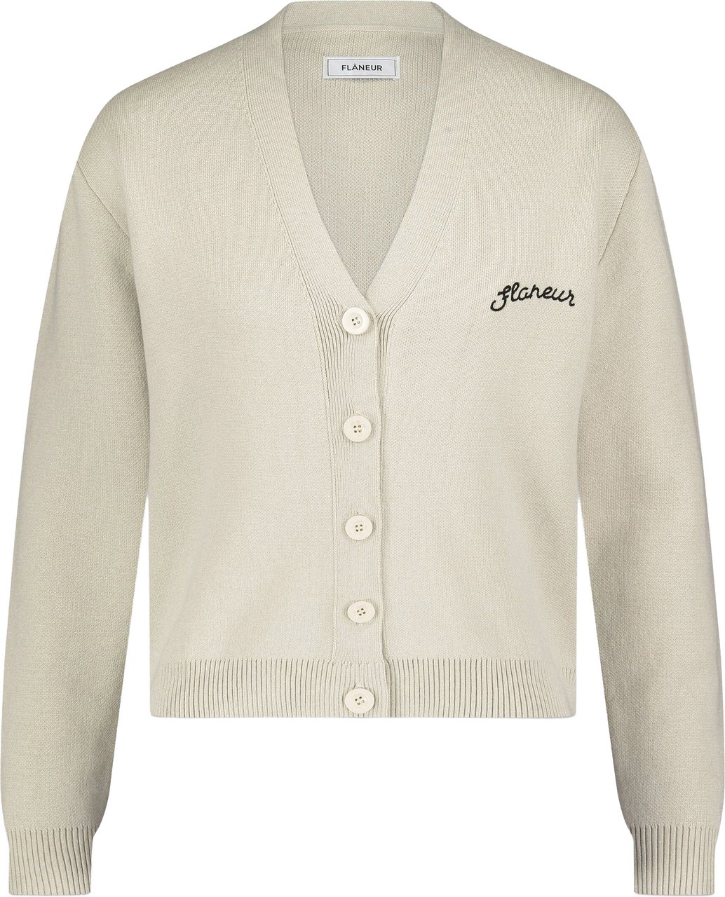 FLÂNEUR Signature Cardigan | Creme Beige
